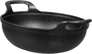 Happyyami Cast Iron Cookware Set Saucepan No Coating Non-stick Pot for Camping Cooker Pot for New House