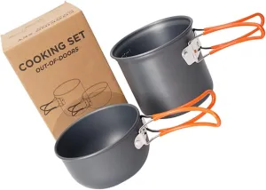 Happyyami Non-Stick Portable Pot Camping Skillet Outdoor Cooking Easy to Carry Perfect for Campers