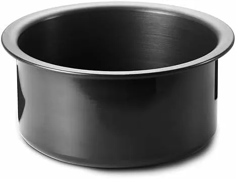 Hard Anodized Induction Base Handi Pot for Indian Cooking | 2000ml | Black | Ideal for Boiling Milk