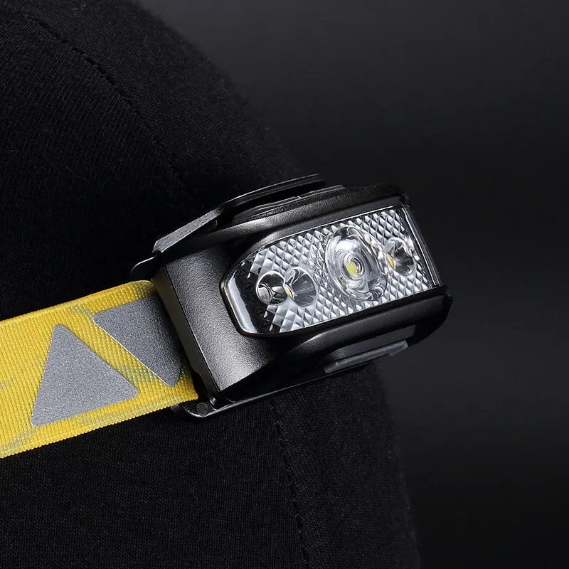 Headlamp Direct Charge, Multifunctional Portable Night Running Light for Mountaineering and Fishing