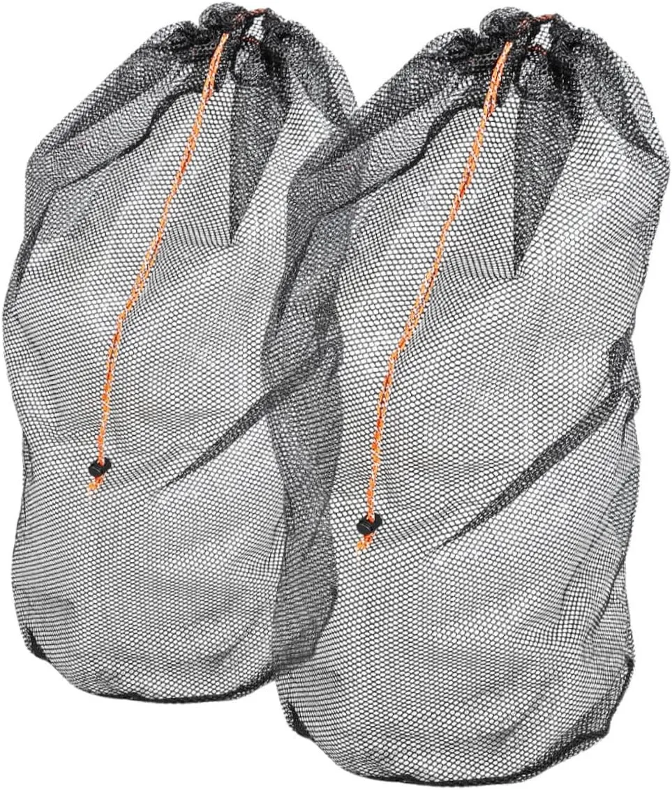 HEALLILY Camping Sleep Bag Storage Sack Mesh Portable Drawstring Travel Storage Bag for Backpacking Hiking Outdoor Gear