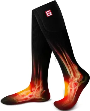 Heated Socks Women Electric Battery Socks Thermal Insulated Socks for Arthritis, Winter Thick Warm Cotton Sox Heating Foot Warmer, Unisex & USA 6-13 Size