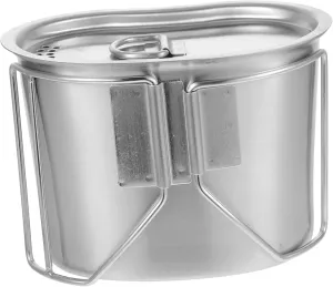 Hemoton Stainless Steel Mug Vacuum Insulated Camping Cookware Collapsible Cup Camping Water Dispenser