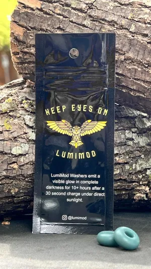 High Brightness Glow Washers, Use for Zipper pulls on Tactical Packs, Tent Camping, Night time Running Shoes, Key fobs, Fishing, Hunting, EMT Equipment, Pets.