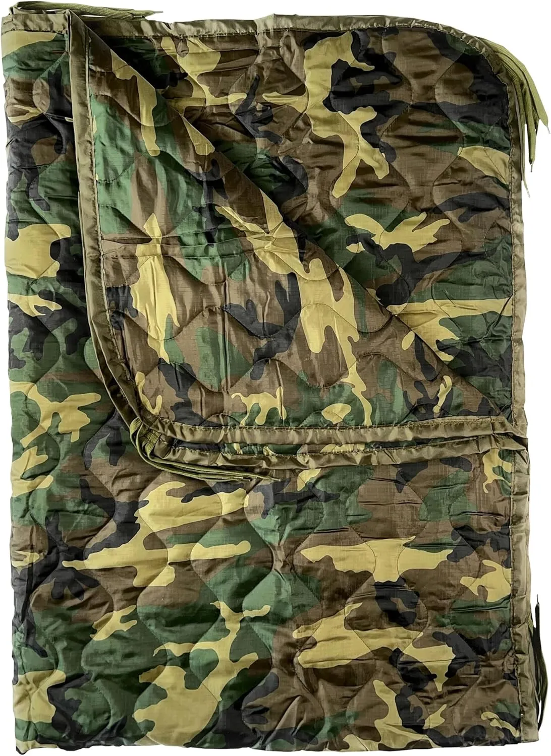 HighSpeedDaddy: Large Woobie Military Blanket & Poncho Liner for Camping & All Weather Use - Water Resistant   Ripstop - Lightweight, Thermal, Insulated - Tactical, Emergency, Outdoor - 82x60