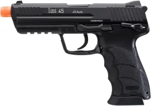 HK Heckler & Koch HK45 GBB Green Gas Powered Blowback 6mm BB Pistol Airsoft Gun, Black, HK45 GBB Full Size