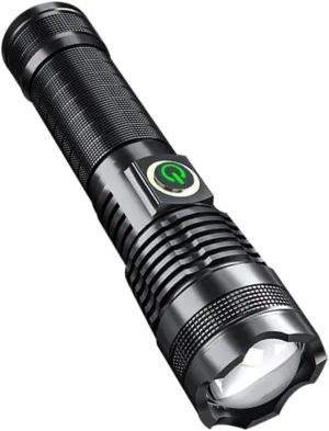HOMSFOU 1pc USB Rechargeable Camping Flashlight Compact Design Zoomable Led Light for Outdoor Adventures Hiking and Emergency Use
