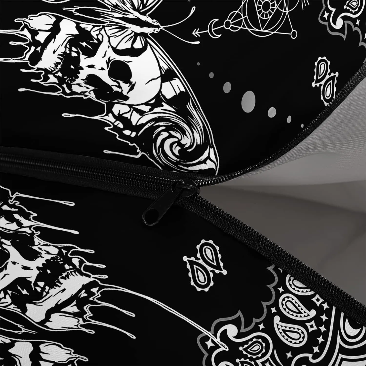 HOSIMA Butterfly Sleeping Bags for Adults and Kids for Camping,Black Gothic Ultralight Sleeping Bag for Cold Weather Summer.