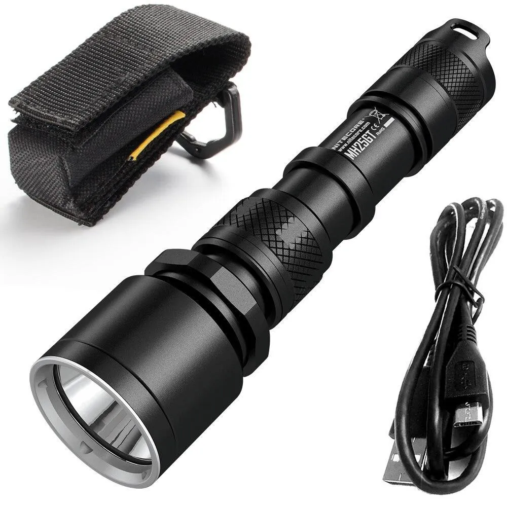 Hunting Holiday Gift Set 1000 Lumen USB Rechargeable Flashlight