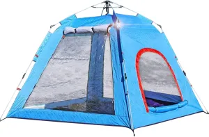 ice Fishing Tent ice Fishing shelter Insulated Outdoor Portable Automatic Quick-Opening Cotton-Filled Large-Window Ice Fishing Tent(Color:1)