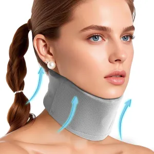 Ice Silk Neck Brace - Soft, Breathable Cervical Collar for Pain Relief & Posture Correction - Anti-Snoring Support for Comfortable Sleep - Ideal for Office Workers