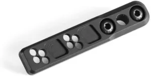Inline Tactical Flashlight Light Base Mount，for M300 M600 Series Etc Scout Flashlight，for M & K Dual System(BK)