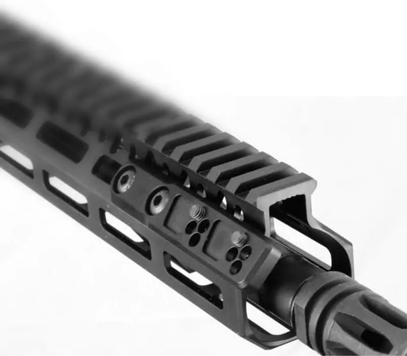 Inline Tactical Flashlight Light Base Mount，for M300 M600 Series Etc Scout Flashlight，for M & K Dual System(BK)