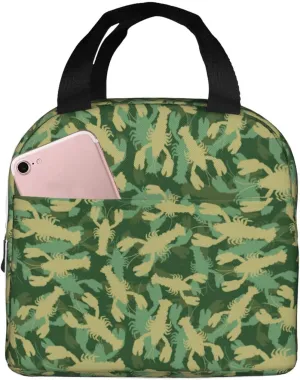 Insulated Lunch Bags for Men Women Work - Crayfish Army Soft Cooler Bag Insulated for Travel, Water Proof Small Adult Lunch Box for Men Women, Lunch Tote Bag for Women Men