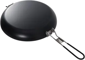 Iron Saucepan Portable Non-Stick Frying Pan Folding Cookware for Outdoor Camping Hiking