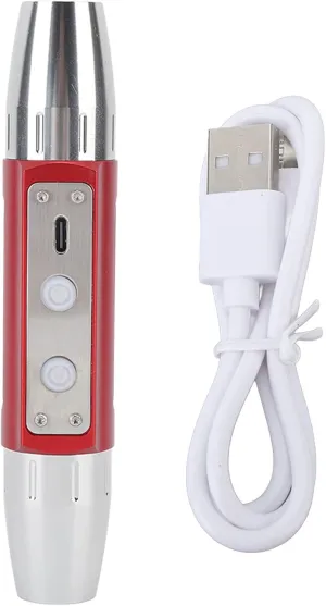Jade Flashlight Jade Appraisal Light Detector Lamp USB Rechargeable Jewelry Identification Torch Dual Head 4 Light Sources KX4 for Jewelry Antiques Appraisal