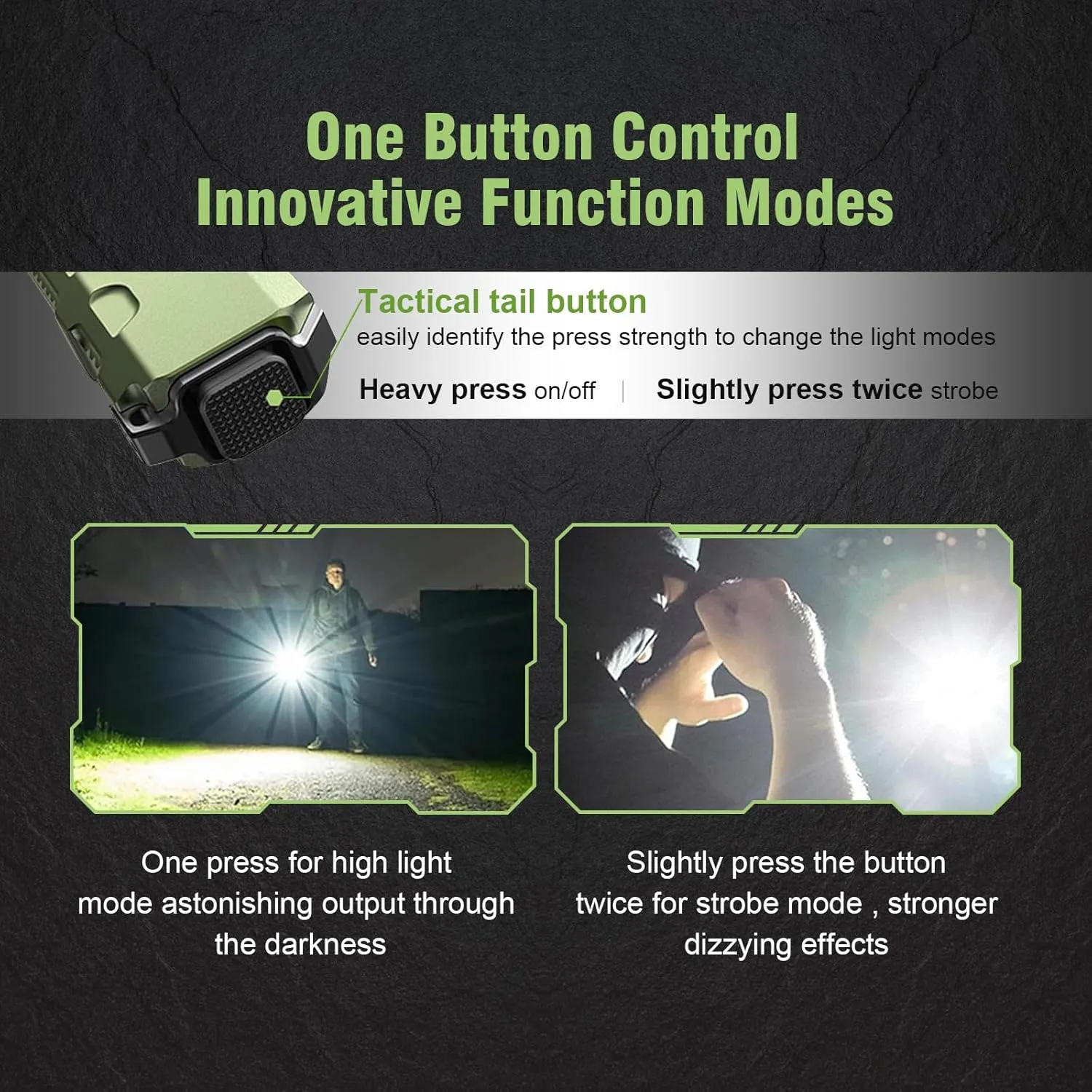 JETBeam E26 Pocket Flashlight,1800 Lumens USB C Rechargeable Flashlight,with Green Beam and 365nm Black Light UV Flashlight Combo,Triple Light Sources Perfect for Checking,Working,Home﻿