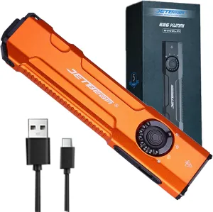 JETBeam E26 Pocket Flashlight,1800 Lumens USB C Rechargeable Flashlight,with Green Beam and 365nm Black Light UV Flashlight Combo,Triple Light Sources Perfect for Checking,Working,Home﻿