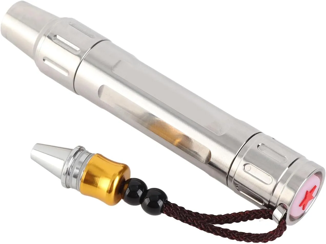 Jewelry Identification Flashlight | Portable Gem & Jade Tester Torch | Mini LED Flashlight for Indoor/Outdoor Use | 5mm Spot Head, Rechargeable Battery Operated (Not Included) (White Light)