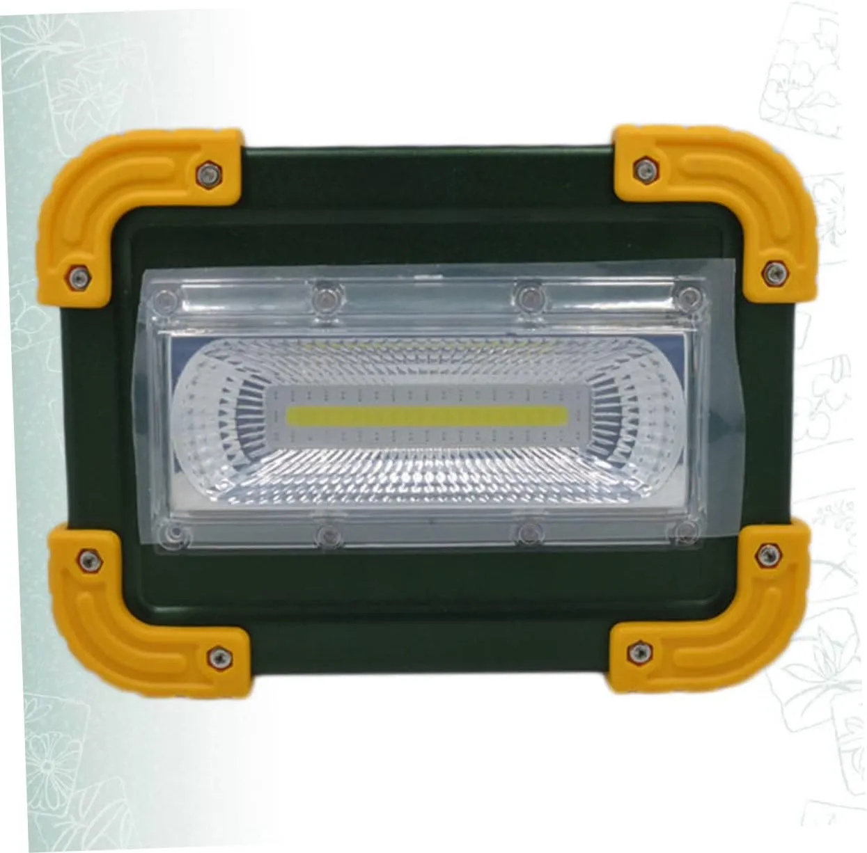 jojofuny Searchlight Flashlight 30w Outdoor Camping Light Solar-Powered Emergency Lamp for Hiking Outdoor Home and Travel