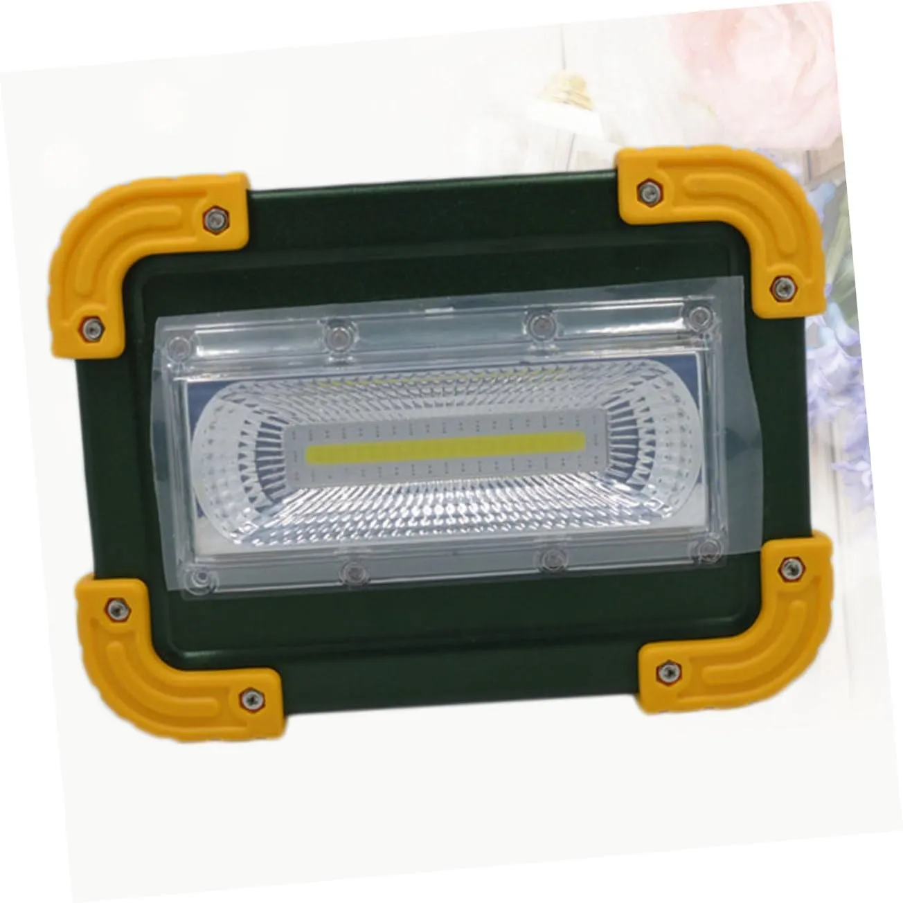 jojofuny Searchlight Flashlight 30w Outdoor Camping Light Solar-Powered Emergency Lamp for Hiking Outdoor Home and Travel