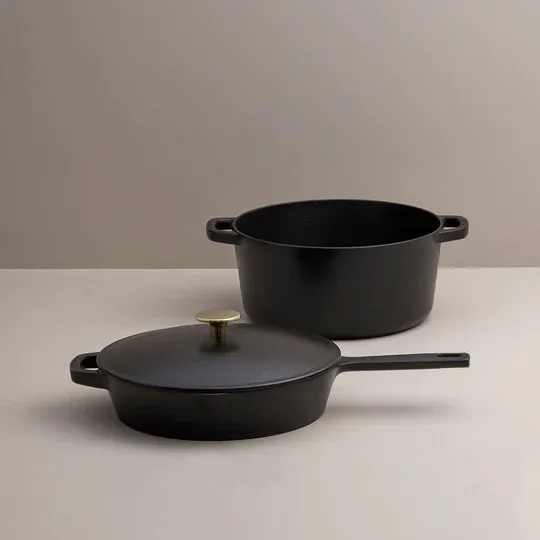 Kana Lifestyle: 3 Piece Cast Iron Cookware Set