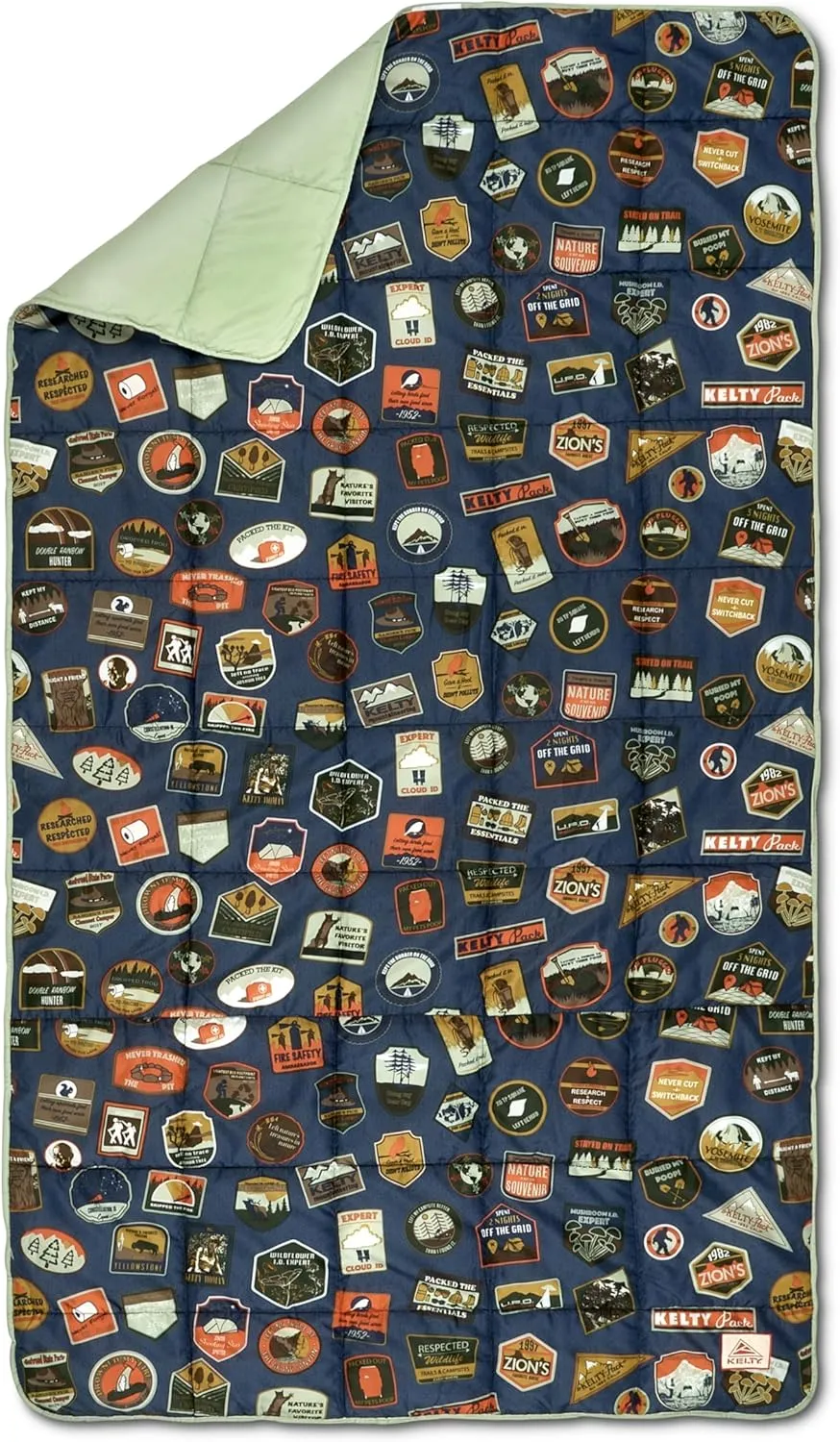Kelty | Bestie Blanket Patches - Fun and Functional Large 1P Blanket - Twin