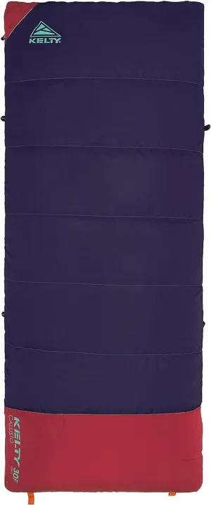 Kelty Camping-and-Hiking-Equipment Kelty Callisto Kids 30 Degree Synthetic Insulated Sleeping Bag, Soft Shell, Stuff Sack Included for Boys and Girls