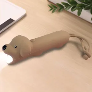 Kids Flashlight - Cute Silicone Dog Toy Light with Adjustable Brightness, Safe & Durable Design, USB-C Charging, Birthday Gift for Ages 3  Boys Girls Children