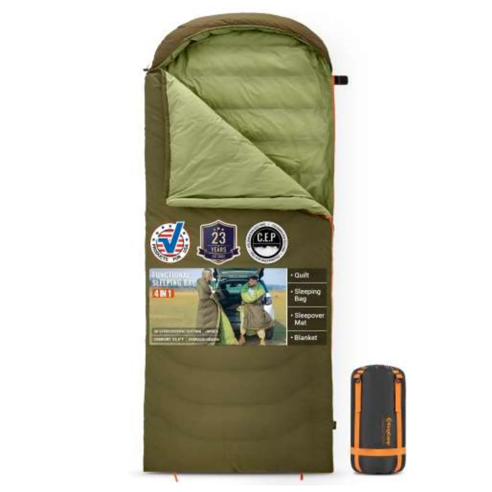 KingCamp Ultralight Down 0 Sleeping Bag with Compression Sack