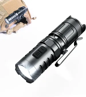 klarus XT1C Pro Helmet Tactical Flashlight, 1000 Lumens Bright Hard Hat Light, with Helmet Mount, One Click Fast Response, Military Accessories for Firefighter, Police and Guard