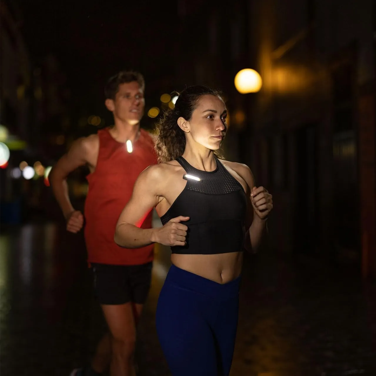 Knog Plus Free Light - USB Rechargeable Handsfree Lights for Night Running, Cycling, Road Safety