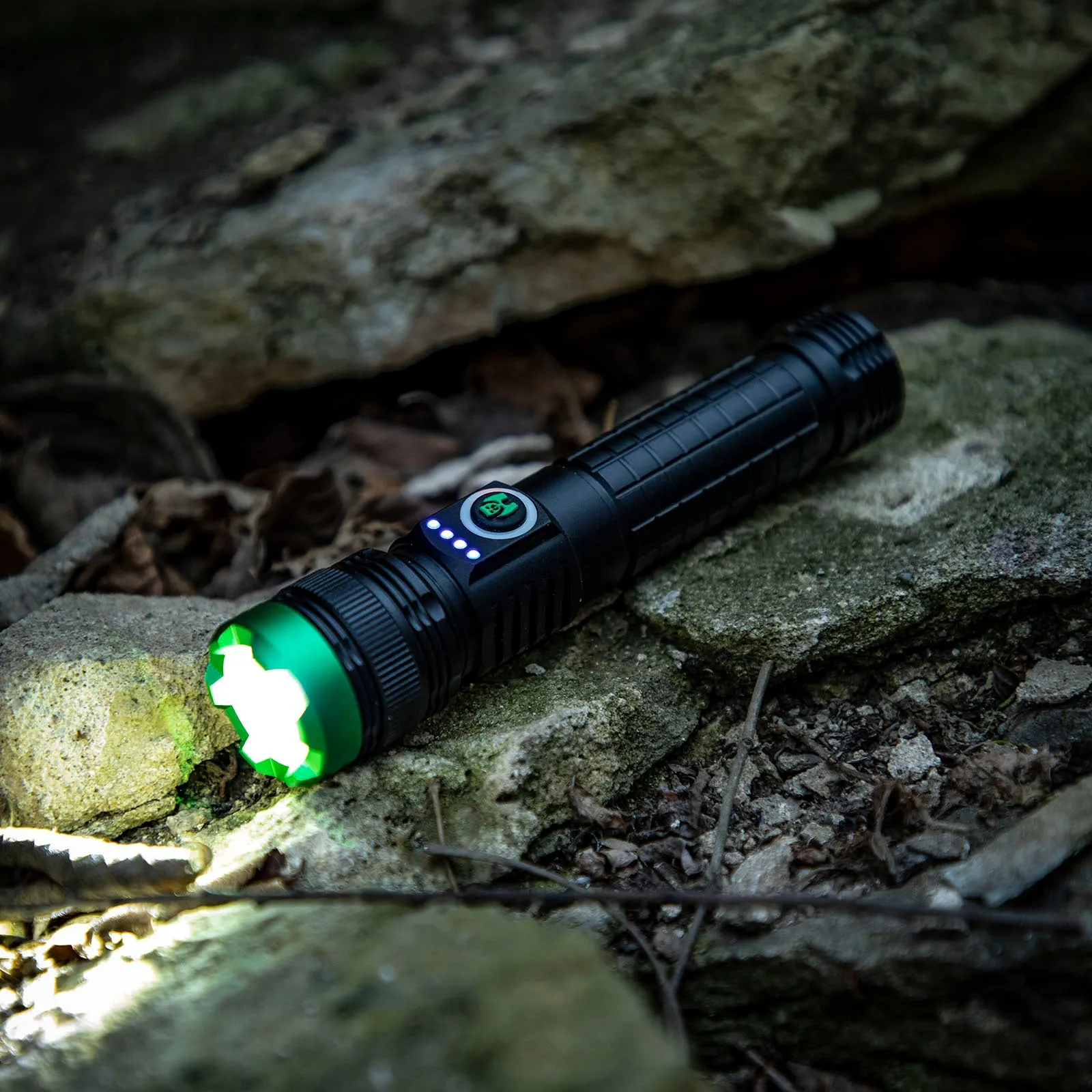 Kodiak 2000 Lumen Rechargeable Tactical Flashlight with Magnetic Charging