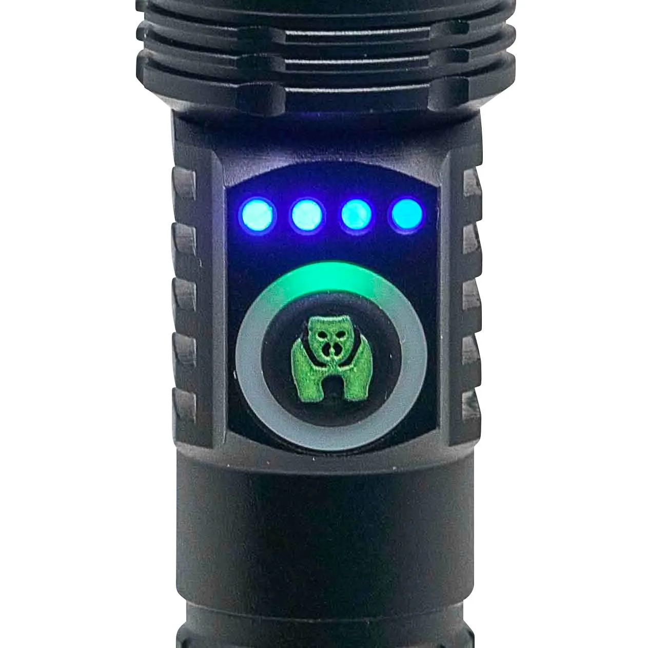 Kodiak 2000 Lumen Rechargeable Tactical Flashlight with Magnetic Charging