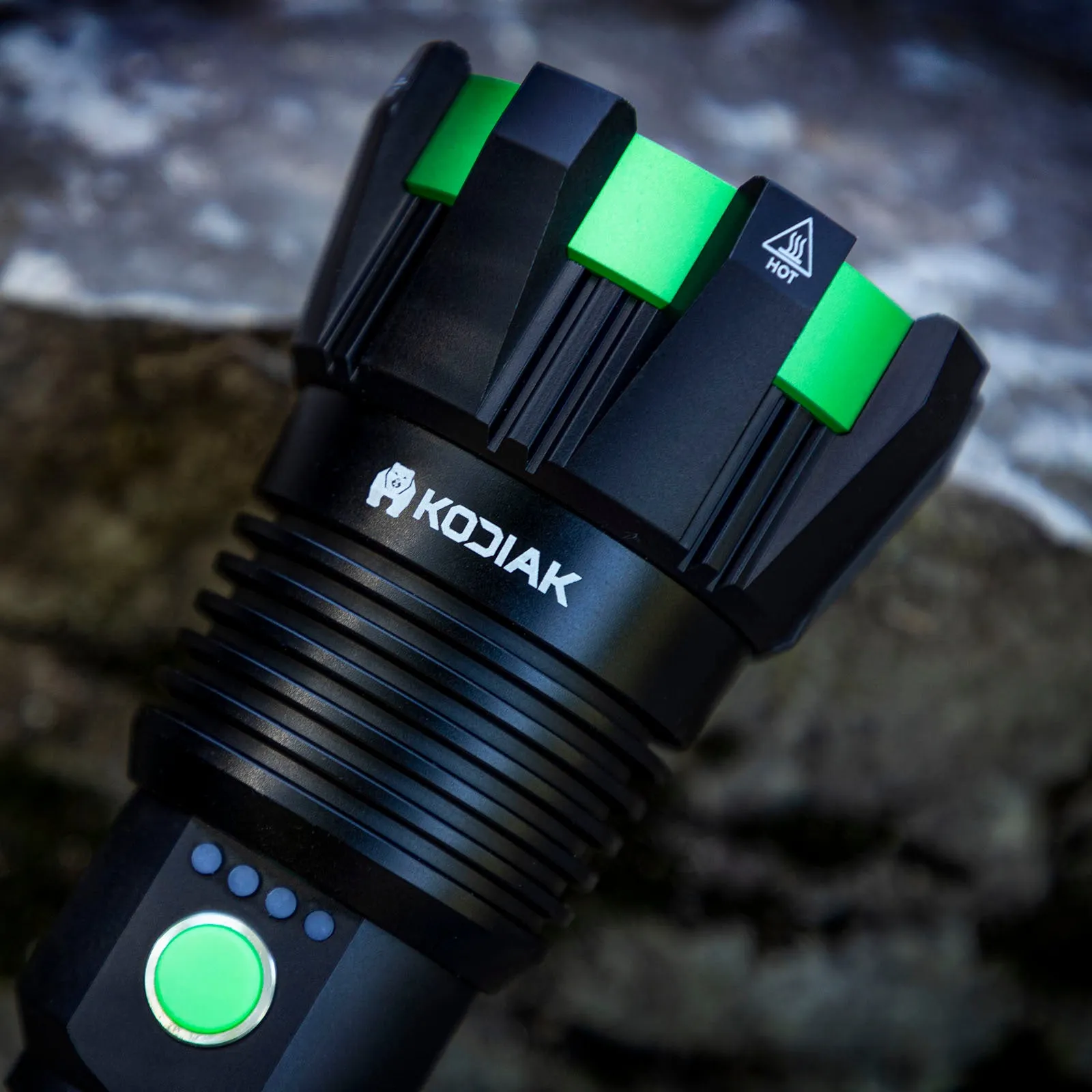 Kodiak® Kolossus 15000 Lumen Rechargeable Tactical Flashlight