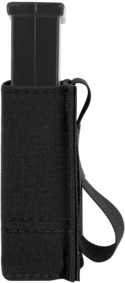 KRYDEX Single/Double Pistol Mag Pouch, Nylon Magazine Pouch 9mm with Quick Release Magazine Pouch Insert