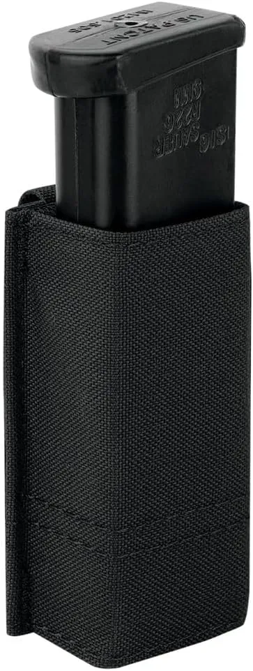 KRYDEX Single/Double Pistol Mag Pouch, Nylon Magazine Pouch 9mm with Quick Release Magazine Pouch Insert