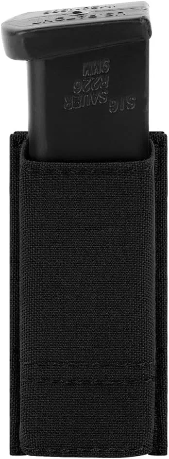 KRYDEX Single/Double Pistol Mag Pouch, Nylon Magazine Pouch 9mm with Quick Release Magazine Pouch Insert
