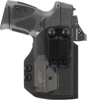 kydex IWB Holster for Glock 17 19 45 MOS Taurus G2C G3C G3 Toro Springfield Hellcat with Olight PL-Mini 2 Valkyrie 600 Lumens Tactical Flashlight red dot Optics RMR Cut…