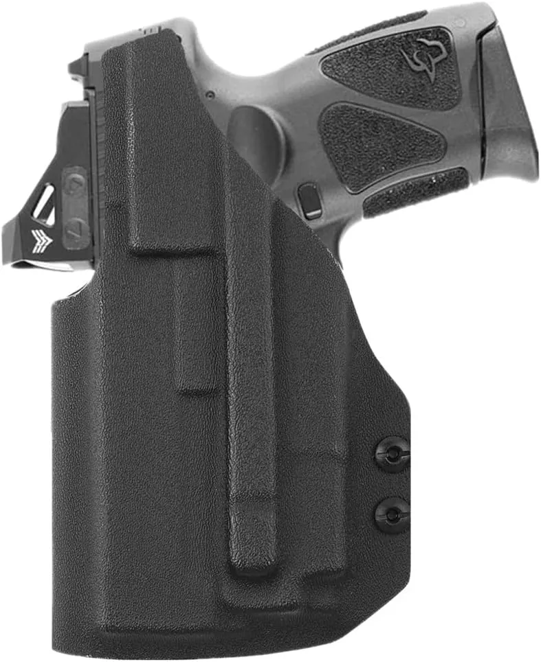 kydex IWB Holster for Glock 17 19 45 MOS Taurus G2C G3C G3 Toro Springfield Hellcat with Olight PL-Mini 2 Valkyrie 600 Lumens Tactical Flashlight red dot Optics RMR Cut…