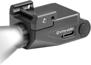 L10 Pistol Light High 500 Lumens/Low 200 Lumens and Strobe Function, Rechargeable Flashlight, Compact Weapon Light Includes High/Low Lumens,Anodized Aluminum Shell
