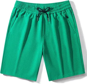 Lastesso Mens Athletic Shorts Mesh Dry Fit Shorts Workout Running Pants with Pockets Breathable Summer Outdoor Sports Shorts