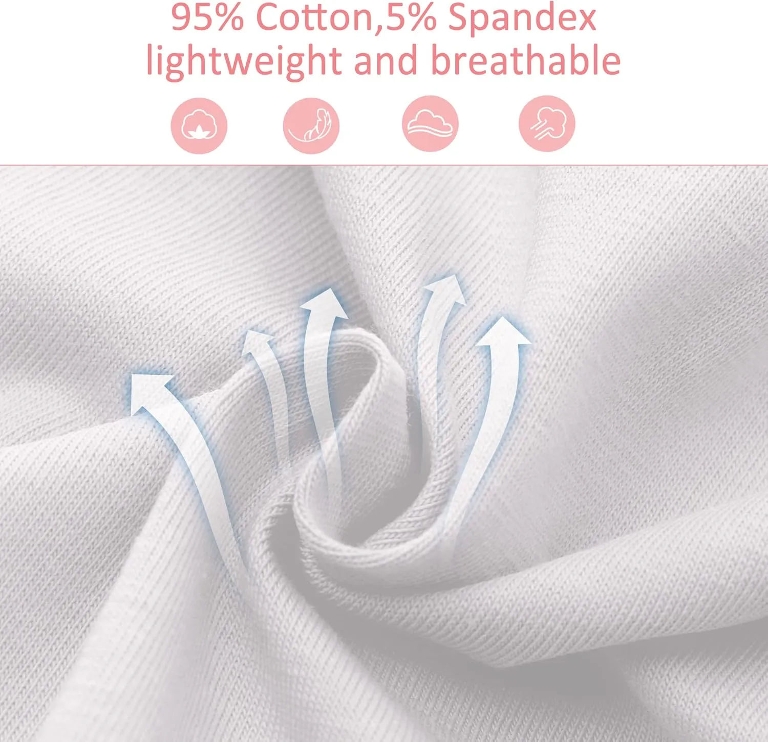 LAT Baby Sleep Sacks Cotton Breathable Swaddle Blankets for Summer 0-3 3-6 Months Baby Transition Sleep Bag