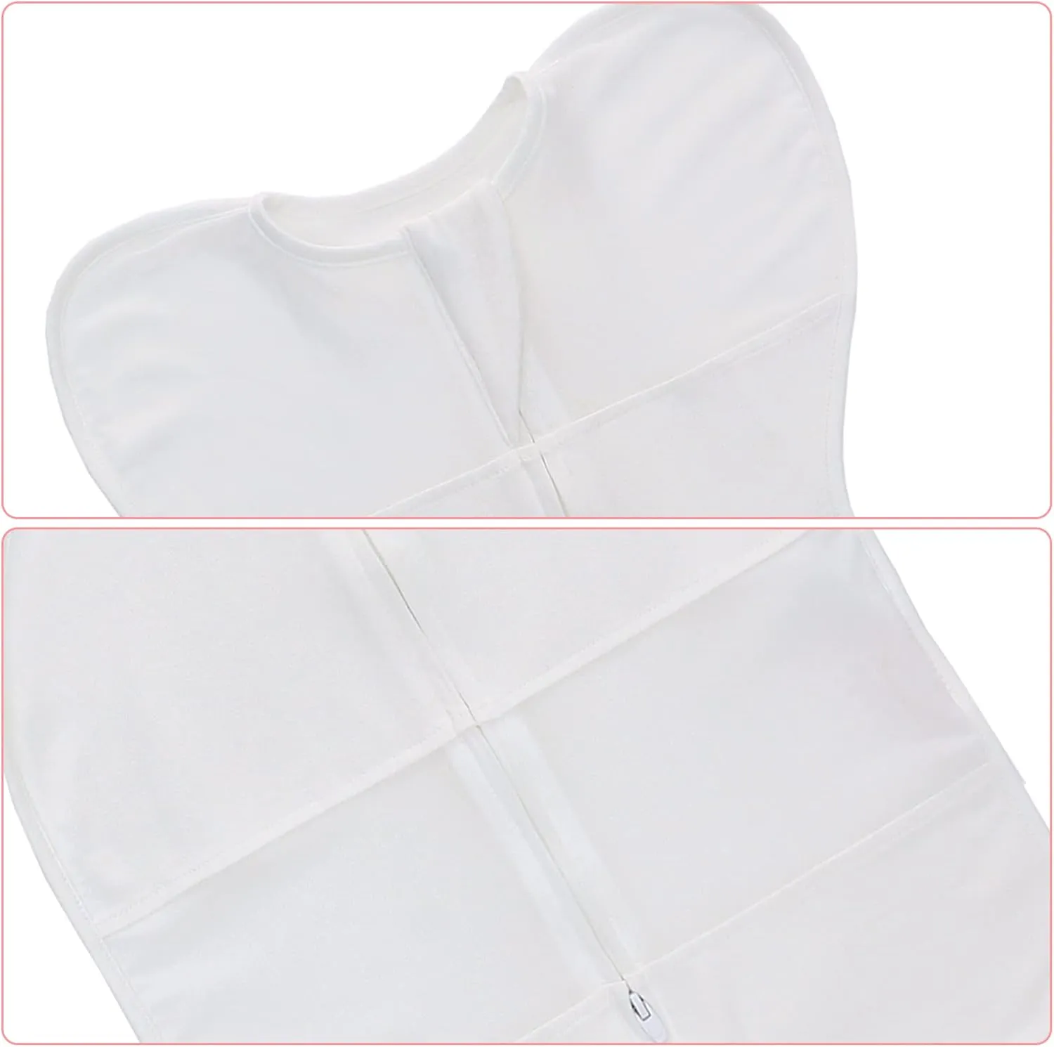 LAT Baby Sleep Sacks Cotton Breathable Swaddle Blankets for Summer 0-3 3-6 Months Baby Transition Sleep Bag