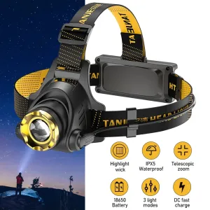 LED Compliance-certified Massive markdown Sensor Headlamp 9000 Waterproof Lumen with Motion