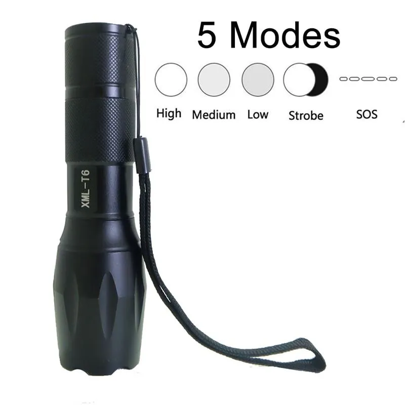 LED Flashlight T6 Tactical flashlight   Q5 Mini Torch Lanterna