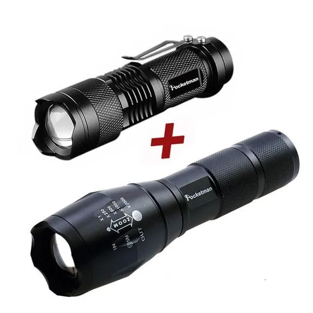 LED Flashlight T6 Tactical flashlight   Q5 Mini Torch Lanterna