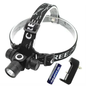 Led Headlamp 2000 Lumen XML L2 Headlight Forehead Flashlight 18650 Battery Head Lamp Light Running Frontal Torch Camp Bike Light