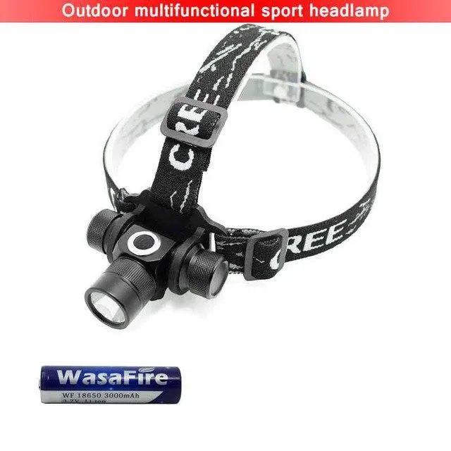 Led Headlamp 2000 Lumen XML L2 Headlight Forehead Flashlight 18650 Battery Head Lamp Light Running Frontal Torch Camp Bike Light