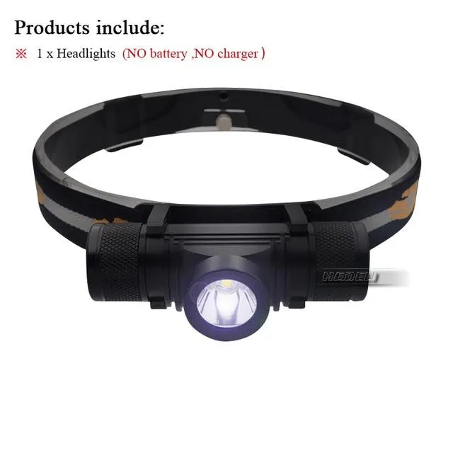 led headlamp USB cree xm l2 headlight waterproof  Head flashlight torch led head light 18650 rechargeable battery camping light